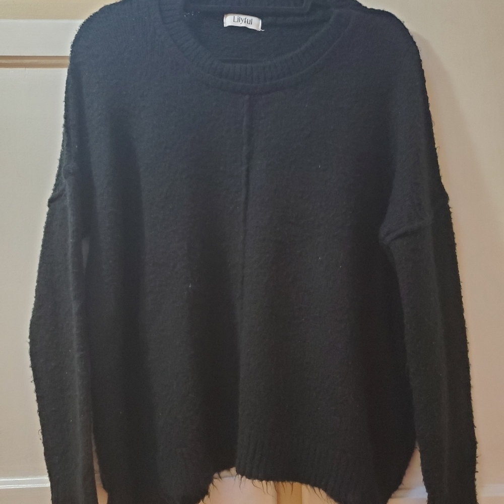 Lilyful Women's Drop Shoulder Sleeve Sweater - Picture 2 of 8